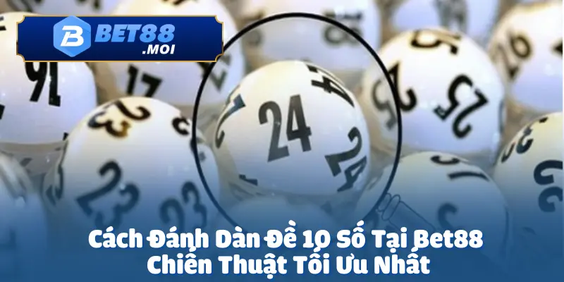 Cách Đánh Dàn Đề 10 Số Tại Bet88 – Chiến Thuật Tối Ưu Nhất 2 Cách đánh dàn đề 10 số là một chiến thuật phổ biến