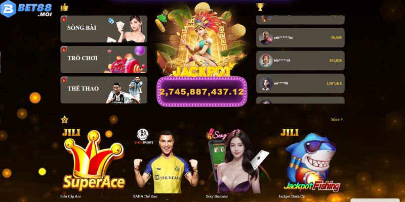 Bet88 302 Siêu sảnh game gây bão tại Bet88